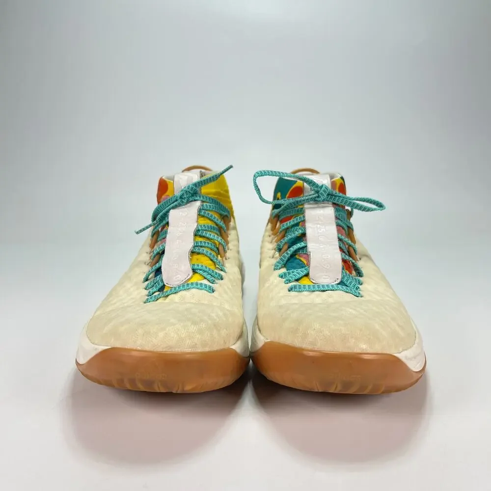 adidas Dame 4 Un-Dyed Multi Mid Top Casual Sneakers Shoes BY4496 Men's Size 9.5